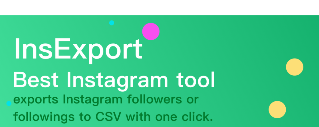Instagram following list home InsExport Big ad
